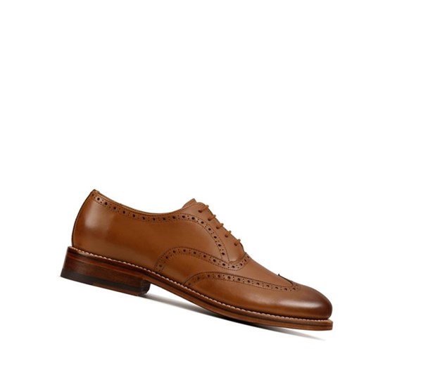 Buty Brogue Clarks Craft 368 Wing Skórzane Męskie Brązowe | PQAEHG809