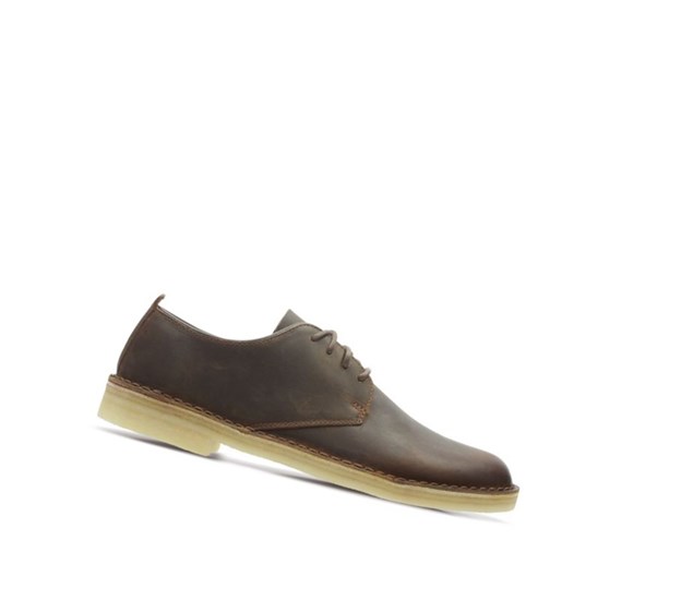 Buty Codzienne Clarks London Desert Męskie Ciemny Brązowe | UTZAOR167