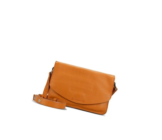 Torba Crossbody Clarks Marva Wave Skórzane Damskie Pomarańczowe | OTRQVB893