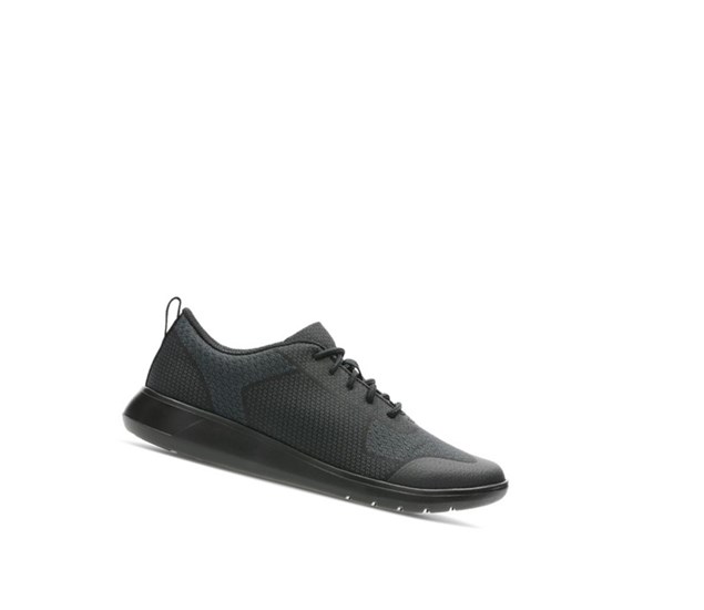 Trampki Clarks Scape Civic Dziewczynka Czarne | TZXQWN193