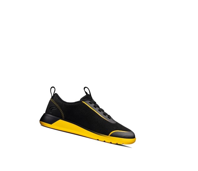 Trampki Clarks Suburb Spark Chłopięce Czarne Żółte | HRSGJD841