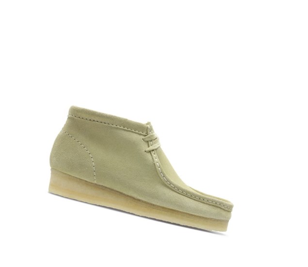 Wallabee Clarks Oryginalne Zamszowe Damskie Głęboka Zielone | OQCKDL481