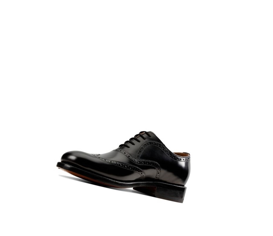 Buty Brogue Clarks Craft 368 Wing Skórzane Męskie Czarne | RHWKLJ403