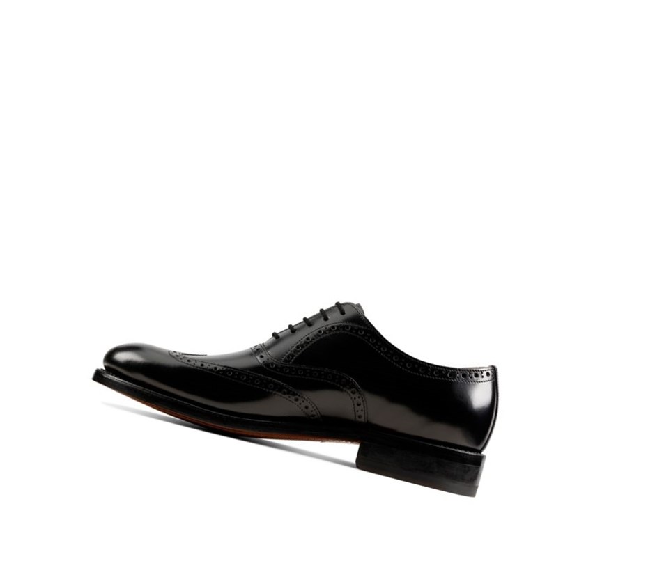 Buty Brogue Clarks Craft 368 Wing Skórzane Męskie Czarne | RHWKLJ403