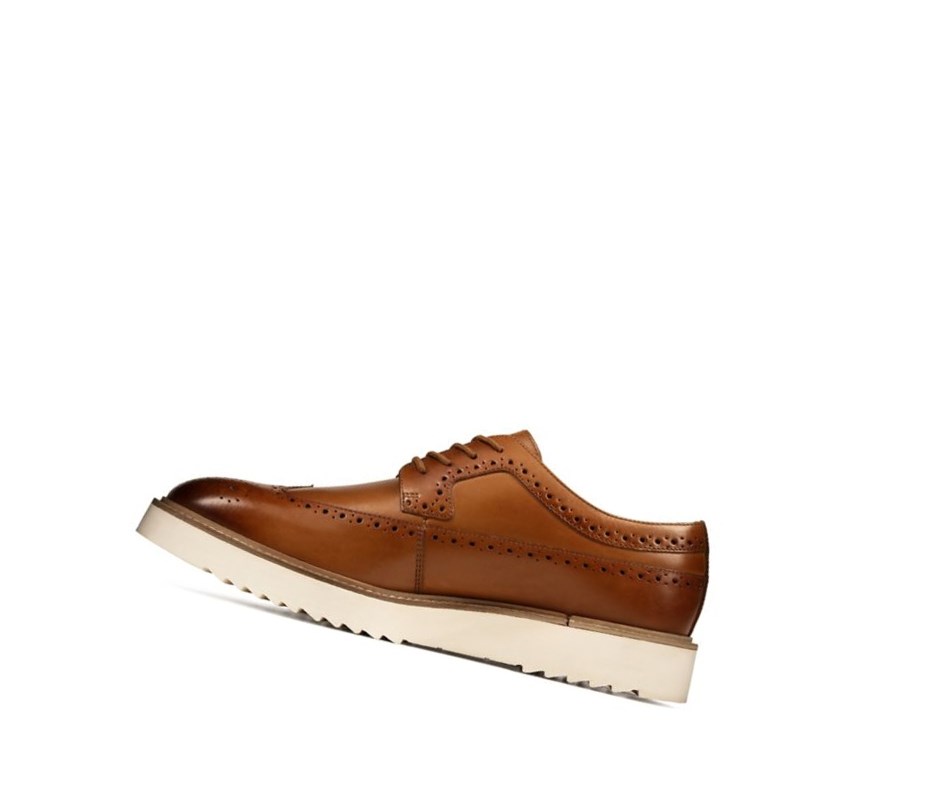 Buty Brogue Clarks Ernest Limit Skórzane Męskie Brązowe | CDSFAY857