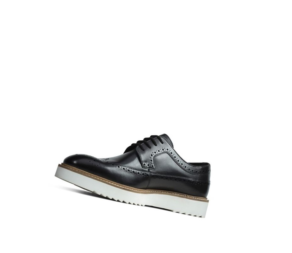 Buty Brogue Clarks Ernest Limit Skórzane Męskie Czarne | IOHSPF074