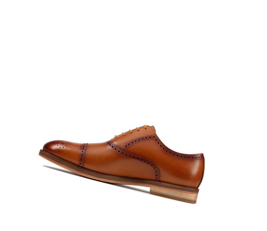 Buty Brogue Clarks Oliver Limit Skórzane Męskie Brązowe | YMSJHN049