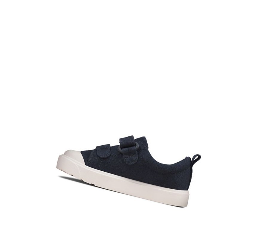 Buty Codzienne Clarks City Bright Dziewczynka Granatowe | KWBIZR247