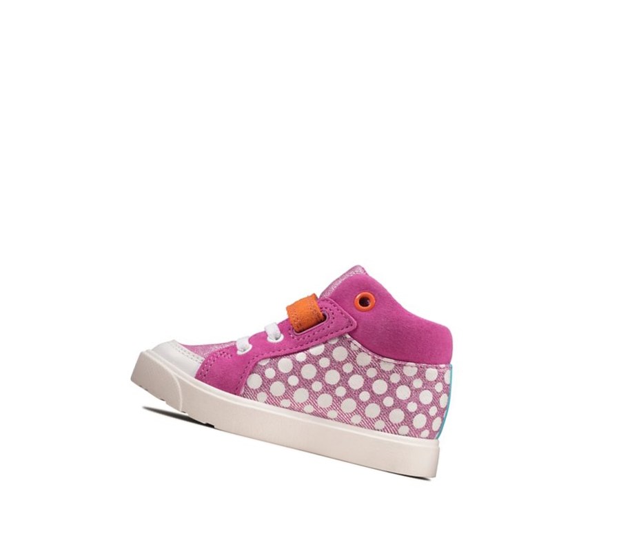 Buty Codzienne Clarks City Pop Chłopięce Różowe | YADHZE085