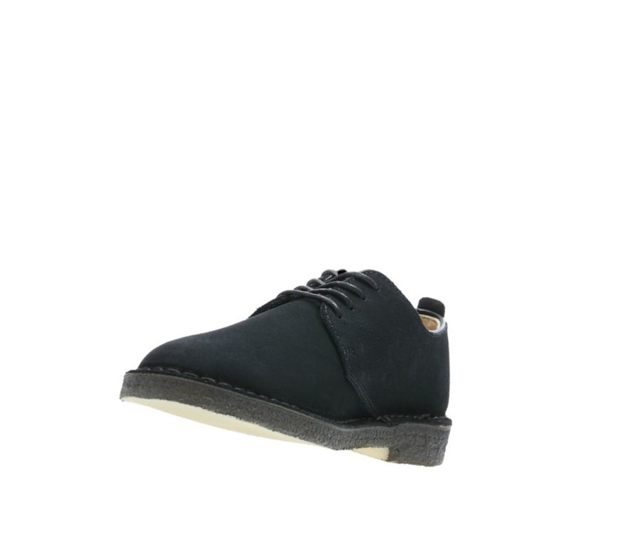 Buty Codzienne Clarks London Zamszowe Męskie Czarne | ZLSYXA041