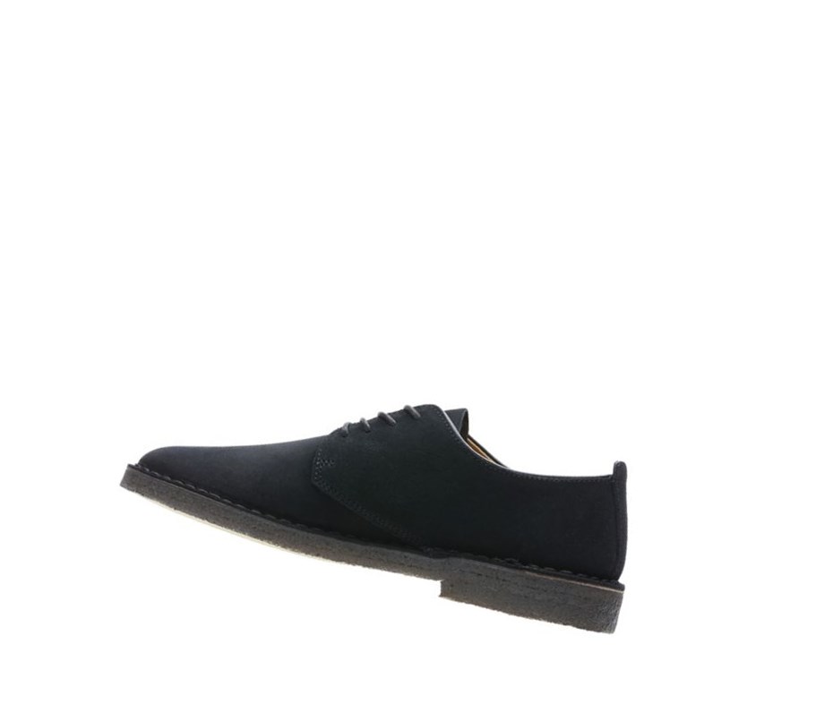 Buty Codzienne Clarks London Zamszowe Męskie Czarne | ZLSYXA041