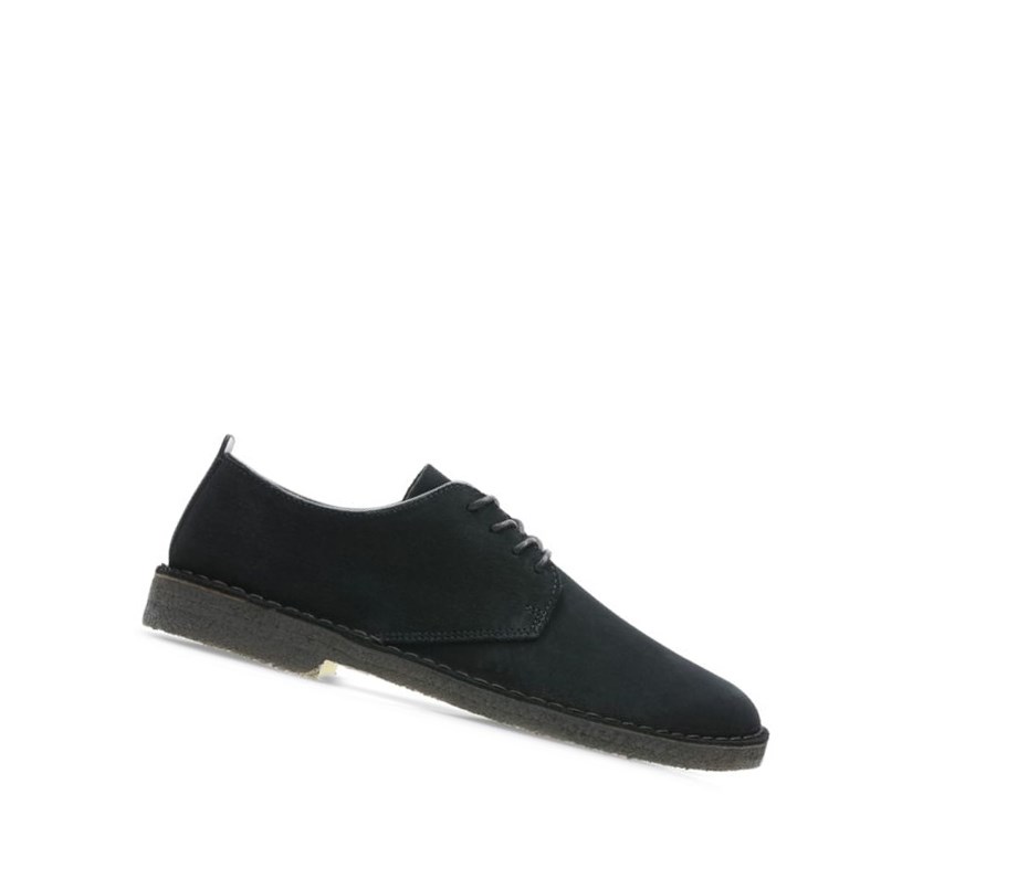 Buty Codzienne Clarks London Zamszowe Męskie Czarne | ZLSYXA041