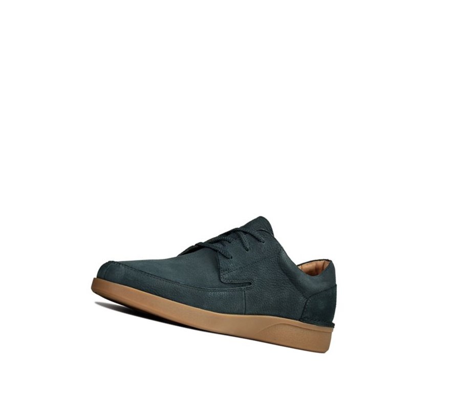 Buty Codzienne Clarks Oakland Craft Nubuck Zamszowe Męskie Granatowe | BZNWIP591