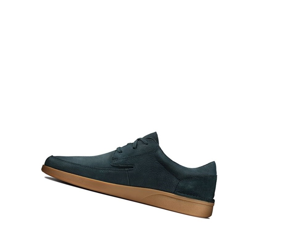 Buty Codzienne Clarks Oakland Craft Nubuck Zamszowe Męskie Granatowe | BZNWIP591