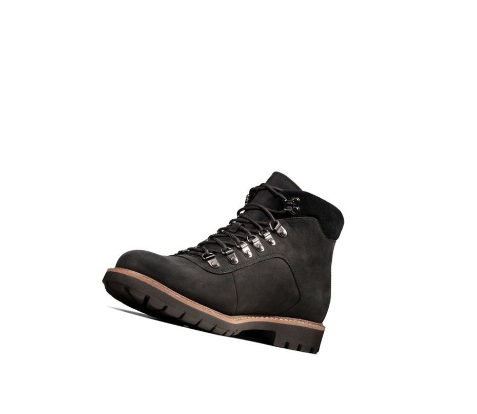 Buty Outdoor Clarks Batcombe Alp Gore-tex Nubuck Męskie Czarne | VIPBLZ143