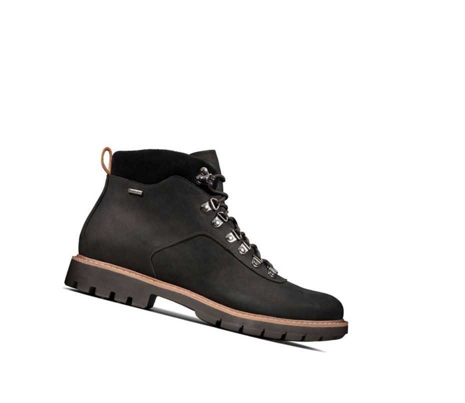 Buty Outdoor Clarks Batcombe Alp Gore-tex Nubuck Męskie Czarne | VIPBLZ143