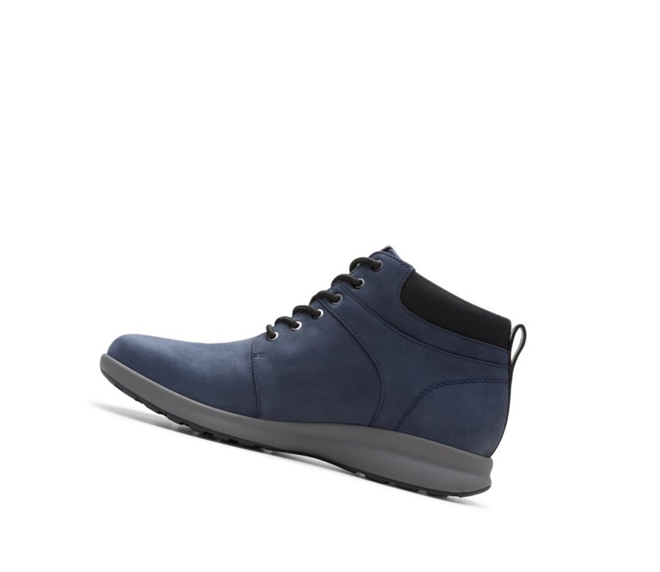 Buty Outdoor Clarks Un Adorn Nubuck Skórzane Damskie Granatowe | VJCFBR827