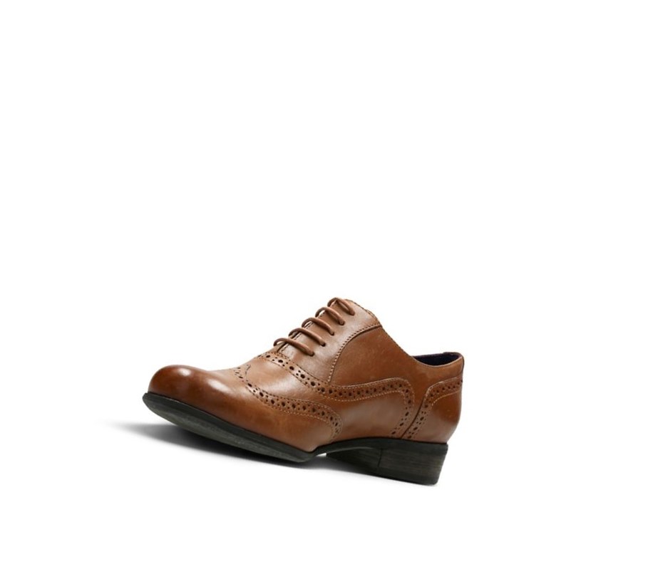 Buty Skórzane Clarks Hamble Oak Skórzane Damskie Ciemny Brązowe | MTSOUN483