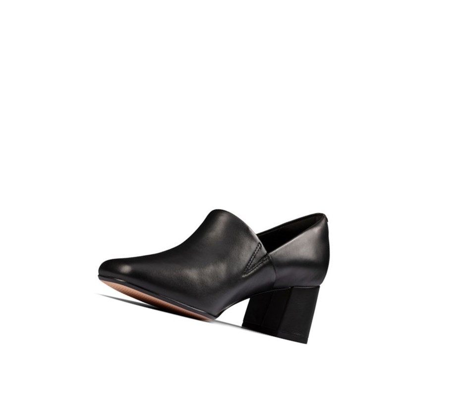 Buty Skórzane Clarks Sheer Lily 2 Skórzane Damskie Czarne | OLBDQP761