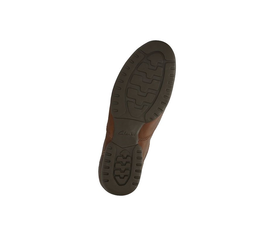 Buty Slip On Clarks Recline Free Skórzane Szerokie Fit Męskie Brązowe | NCGBOK413