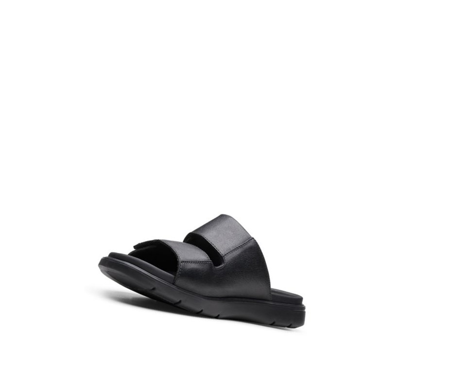 Buty Slip On Clarks Unwilmore Part Skórzane Męskie Czarne | NVRGUQ481