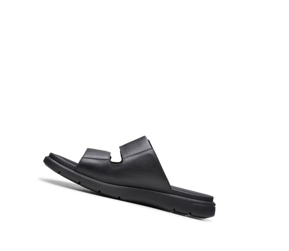 Buty Slip On Clarks Unwilmore Part Skórzane Męskie Czarne | NVRGUQ481