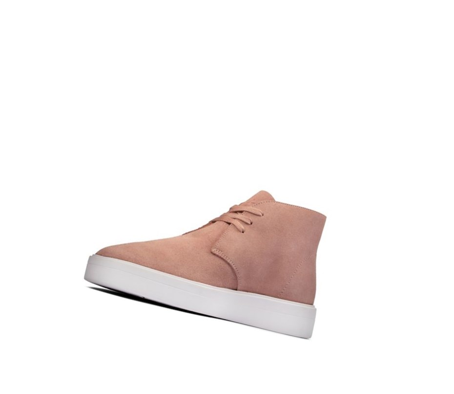 Buty Wysokie Clarks Hero Dbt Zamszowe Damskie Różowe | JEYKTR537