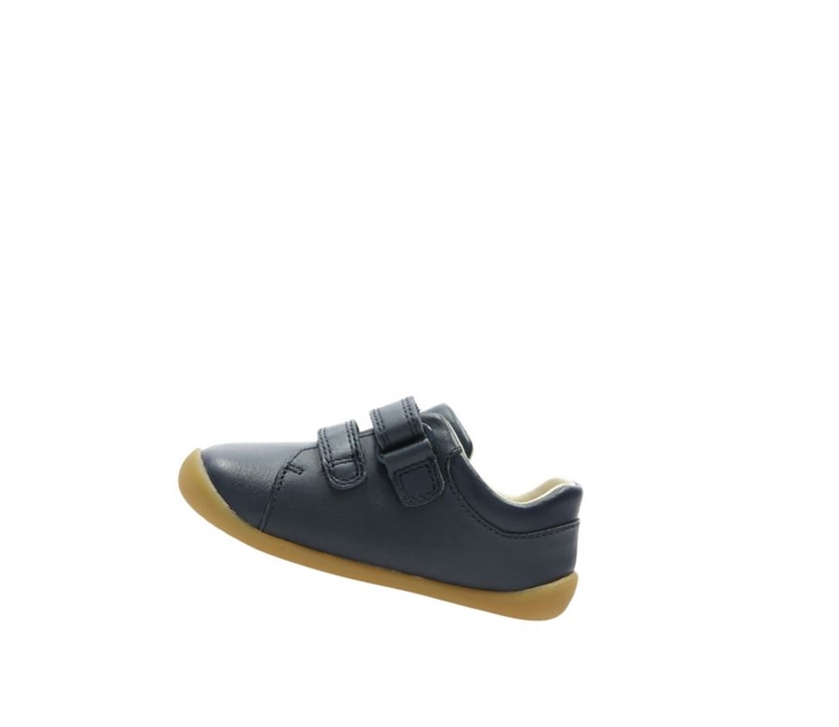 Buty do Chodzenia Clarks Roamer Craft Skórzane Dziewczynka Granatowe | AFNOQK301