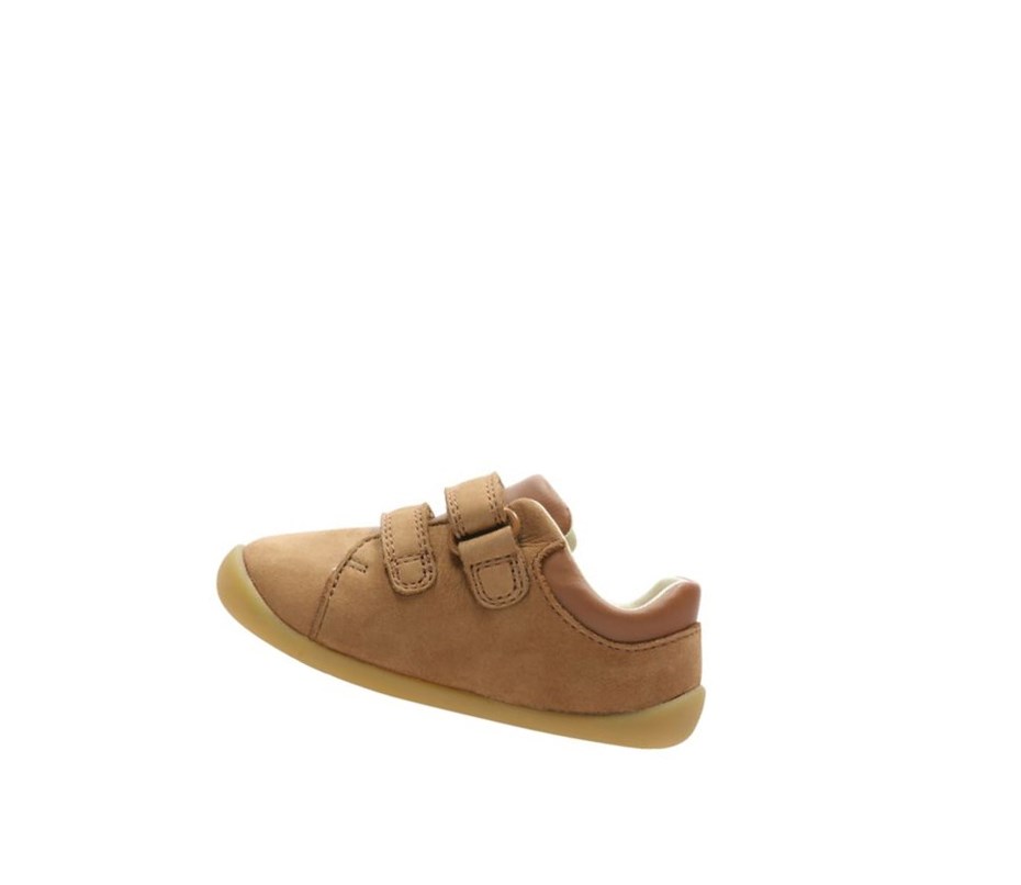 Buty do Chodzenia Clarks Roamer Craft Skórzane Dziewczynka Brązowe | DOPKHZ062