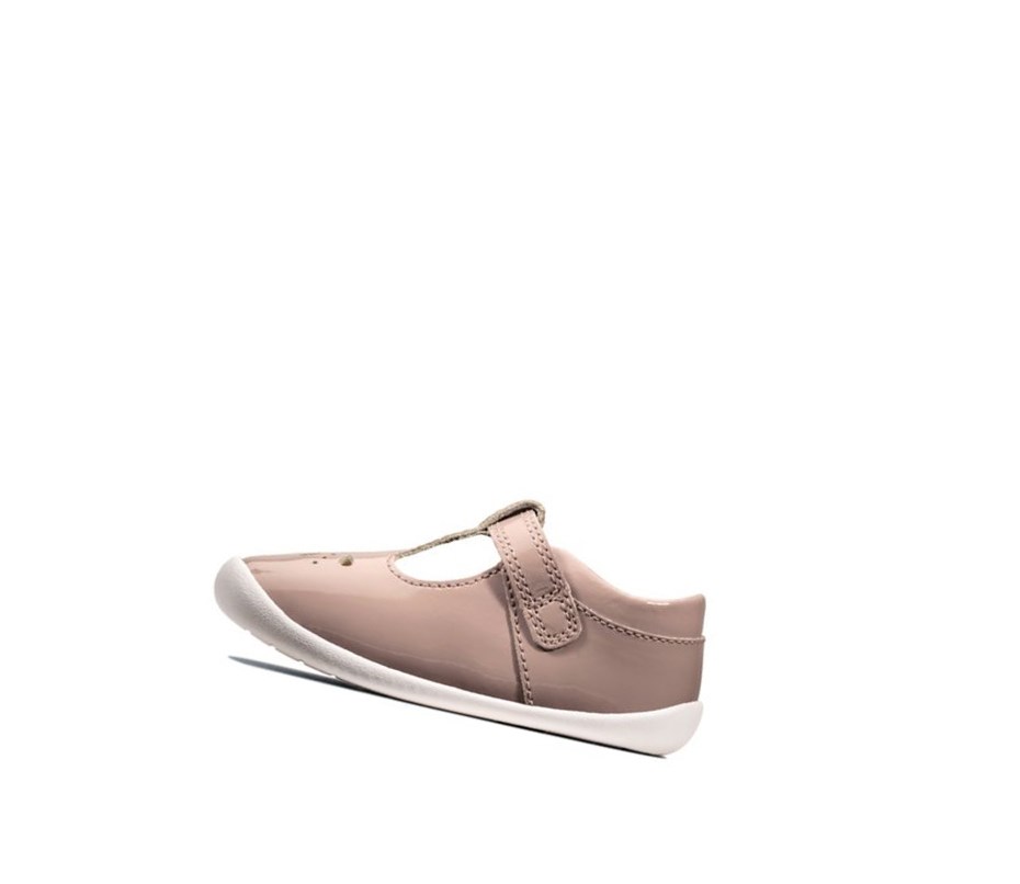 Buty do Chodzenia Clarks Roamer Star Lakierowana Dziewczynka Różowe | NTRKEM705