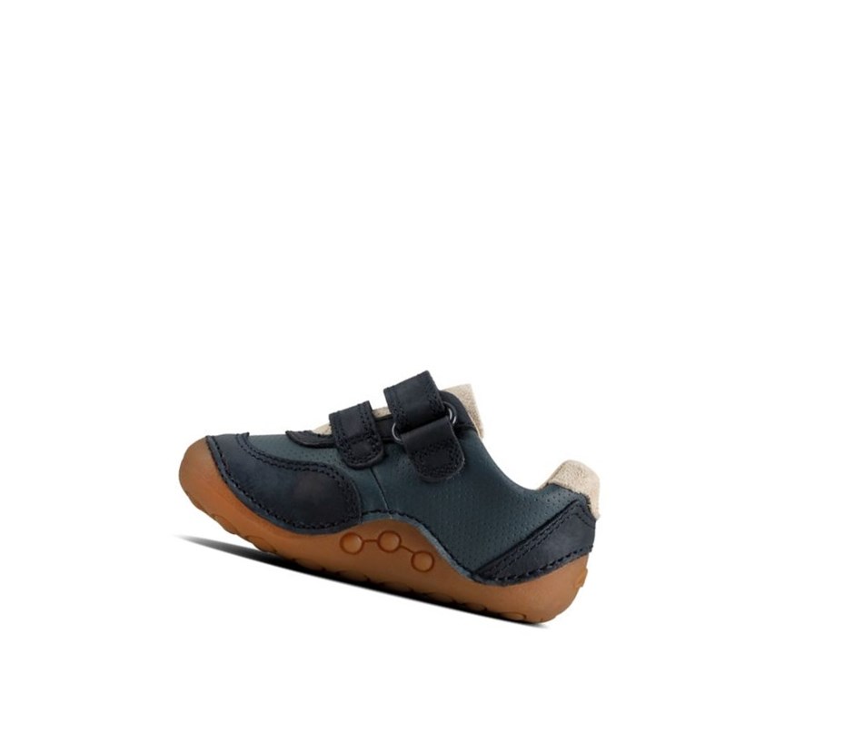 Buty do Chodzenia Clarks Tiny Dusk Zamszowe Chłopięce Niebieskie | LGSIEX038