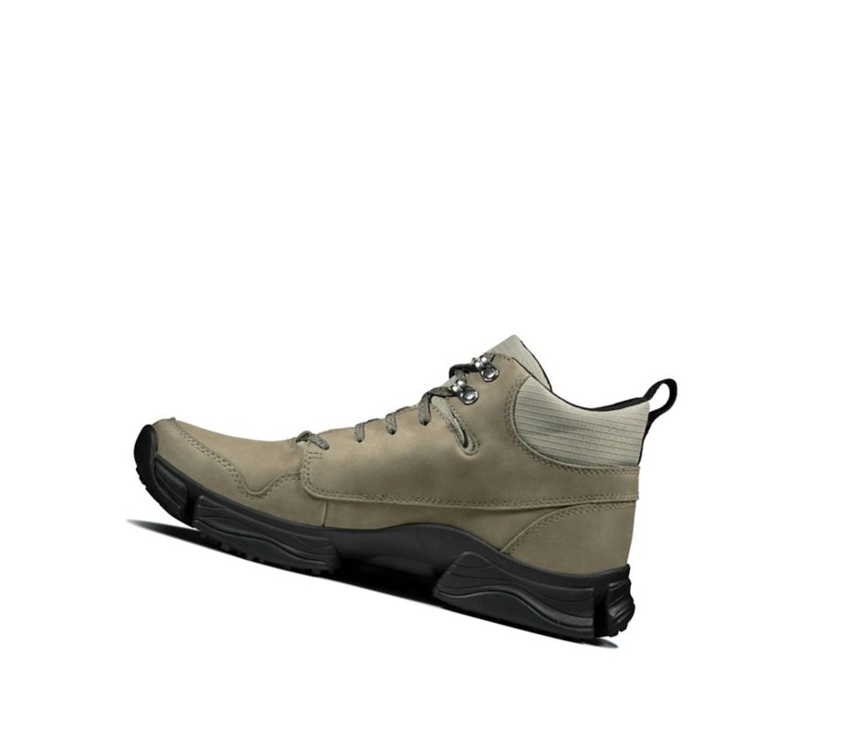 Buty do Chodzenia Clarks Tri Path Hike Tekstylne Męskie Oliwkowe | XKBUTG648