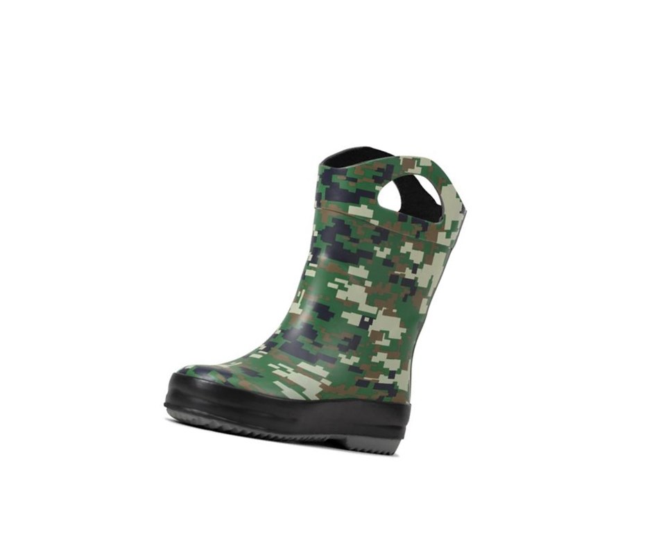 Kalosze Clarks Tarri Star Chłopięce Oliwkowe Camo | IQZOJD529