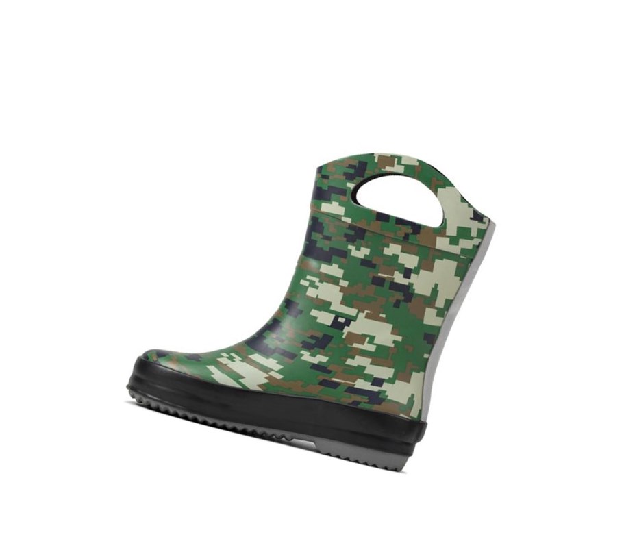 Kalosze Clarks Tarri Star Chłopięce Oliwkowe Camo | IQZOJD529