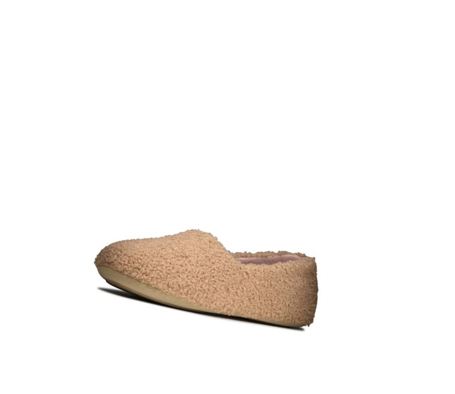 Kapcie Clarks Cozily Snug Damskie Beżowe | PGJAUK158