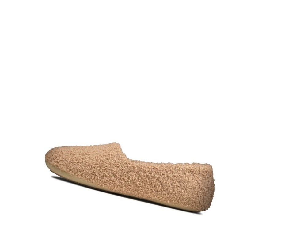 Kapcie Clarks Cozily Snug Damskie Beżowe | PGJAUK158