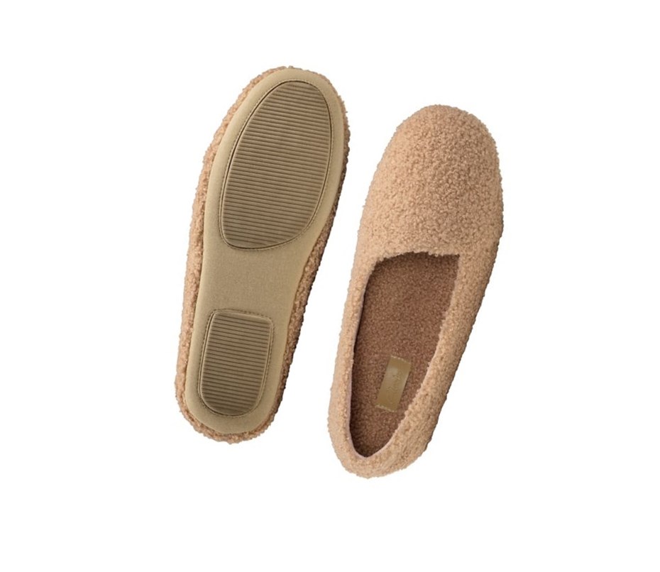 Kapcie Clarks Cozily Snug Damskie Beżowe | PGJAUK158