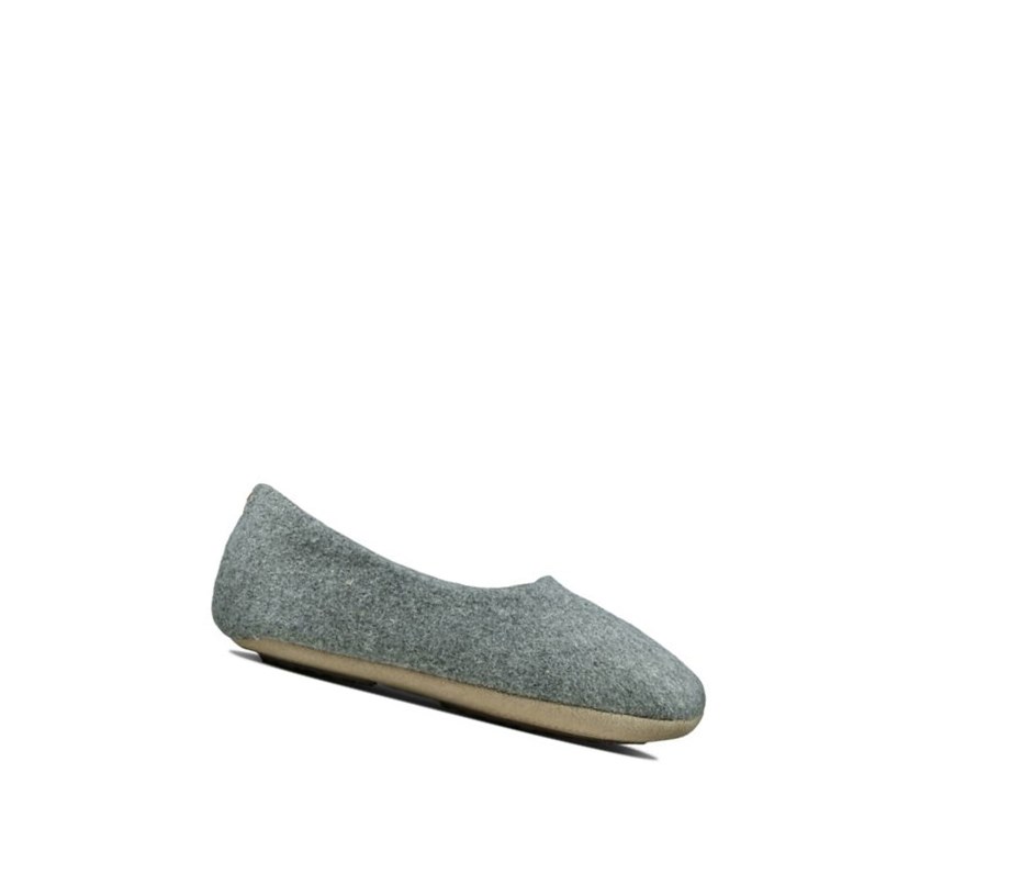 Kapcie Clarks Cozily Soft Dziewczynka Głęboka Szare | KVSXCD102