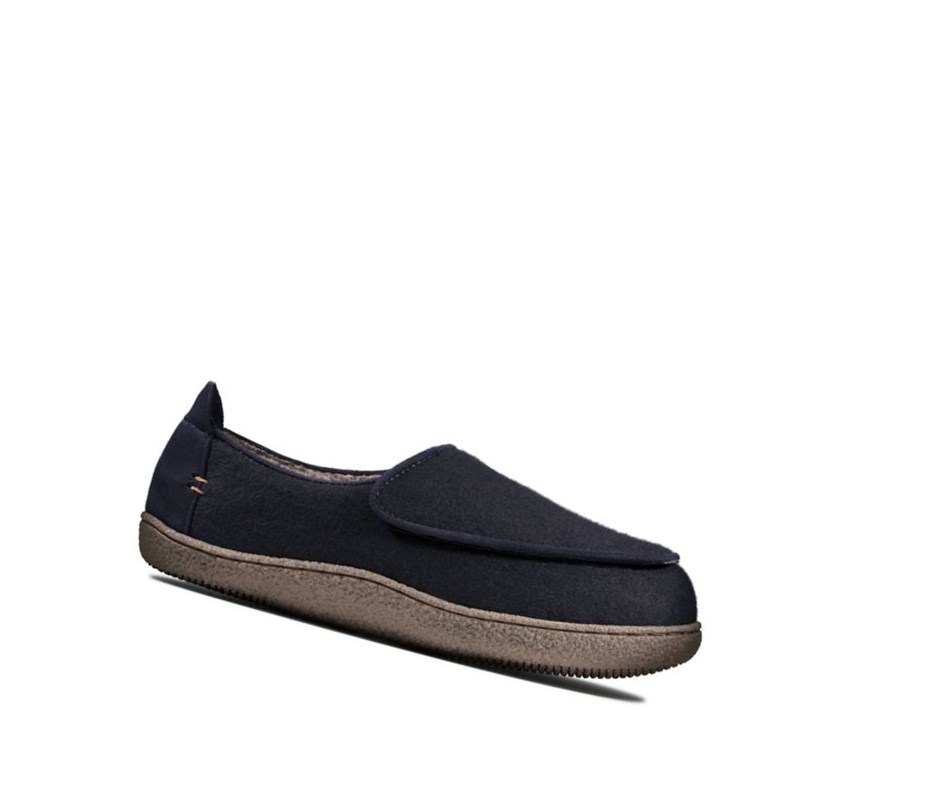 Kapcie Clarks Relaxed Charm Męskie Granatowe | GQDNZO389