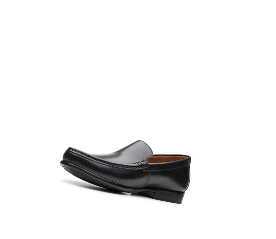 Loafersy Clarks Claude Plain Męskie Czarne | BMYDOC946