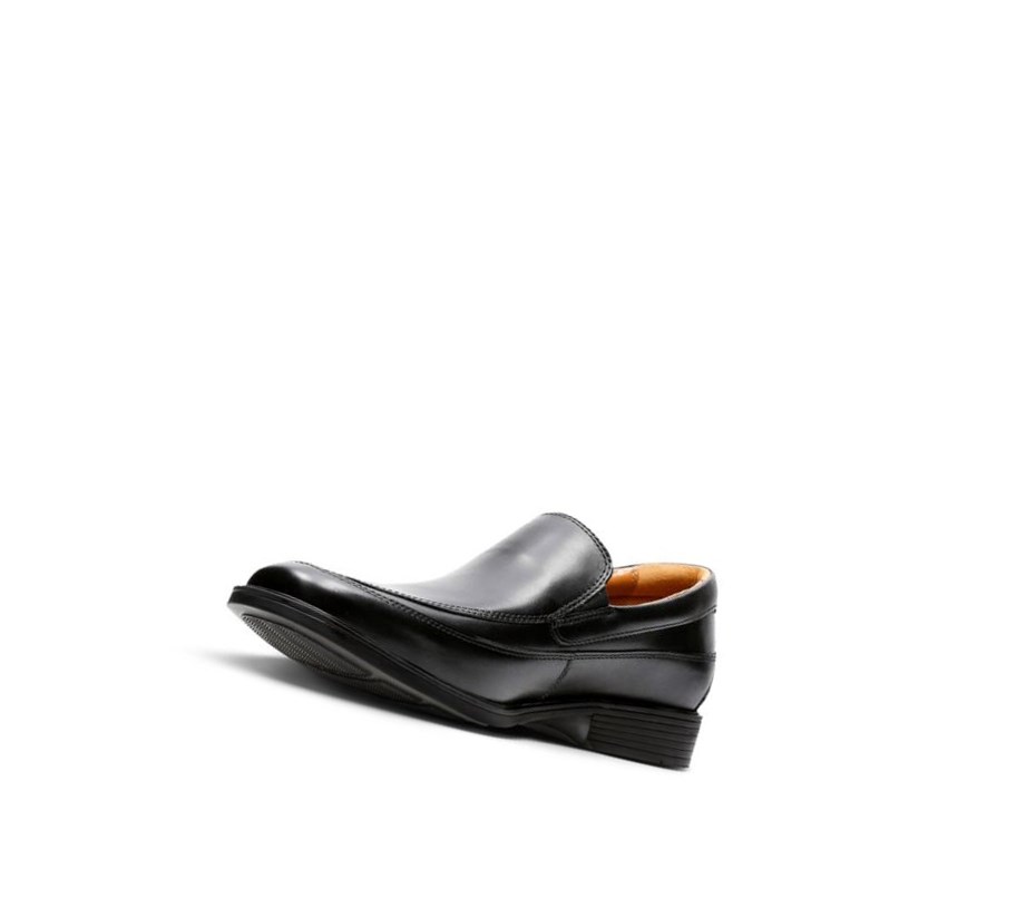 Loafersy Clarks Tilden Free Skórzane Męskie Czarne | DKLRFU862