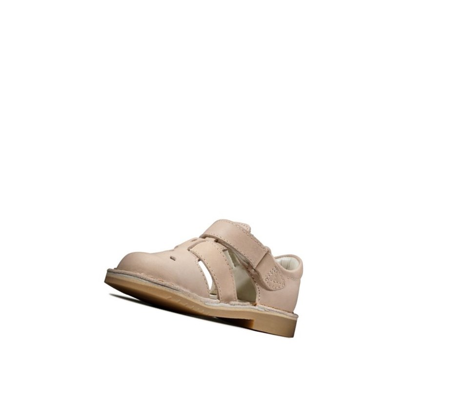 Sandały Casual Clarks Comet Sand Skórzane Dziewczynka Skin | RIMZCQ762