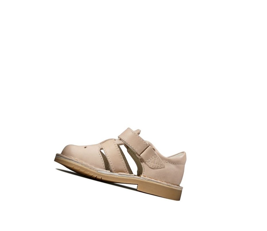 Sandały Casual Clarks Comet Sand Skórzane Dziewczynka Skin | RIMZCQ762