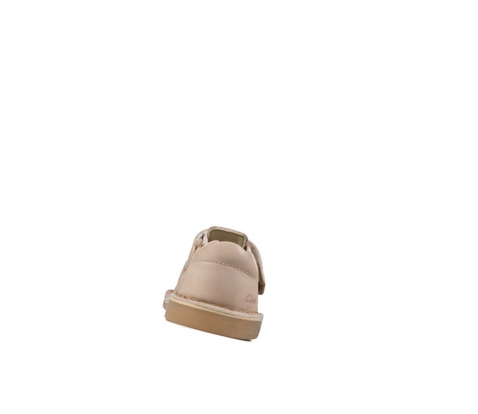 Sandały Casual Clarks Comet Sand Skórzane Dziewczynka Skin | RIMZCQ762