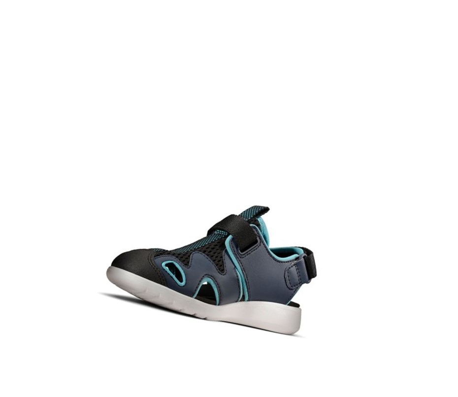 Sandały Casual Clarks Scape Surf Syntetyczna Chłopięce Granatowe | DOPGJV837