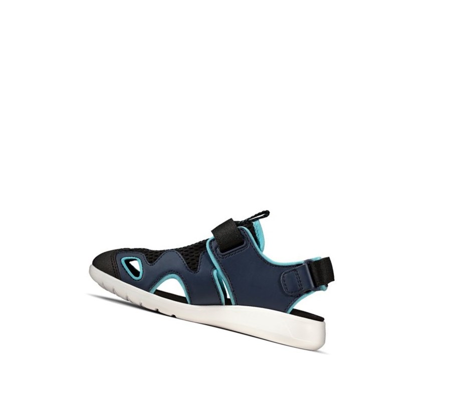 Sandały Casual Clarks Scape Surf Syntetyczna Chłopięce Granatowe | DOPGJV837