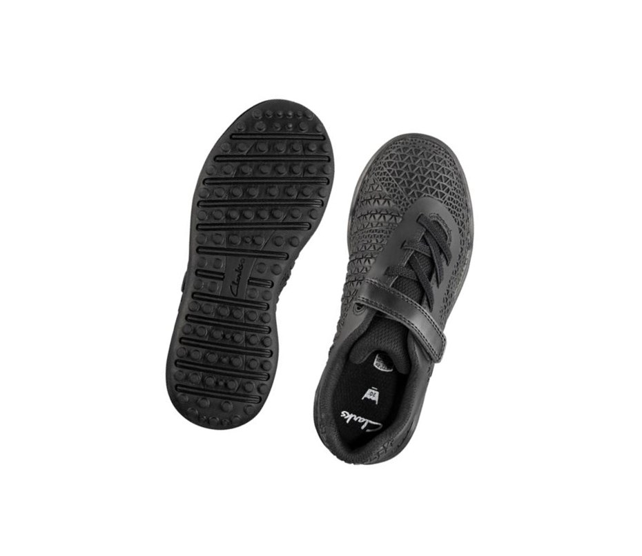 Trampki Clarks Award Swift Dziewczynka Czarne | XHCJRB486