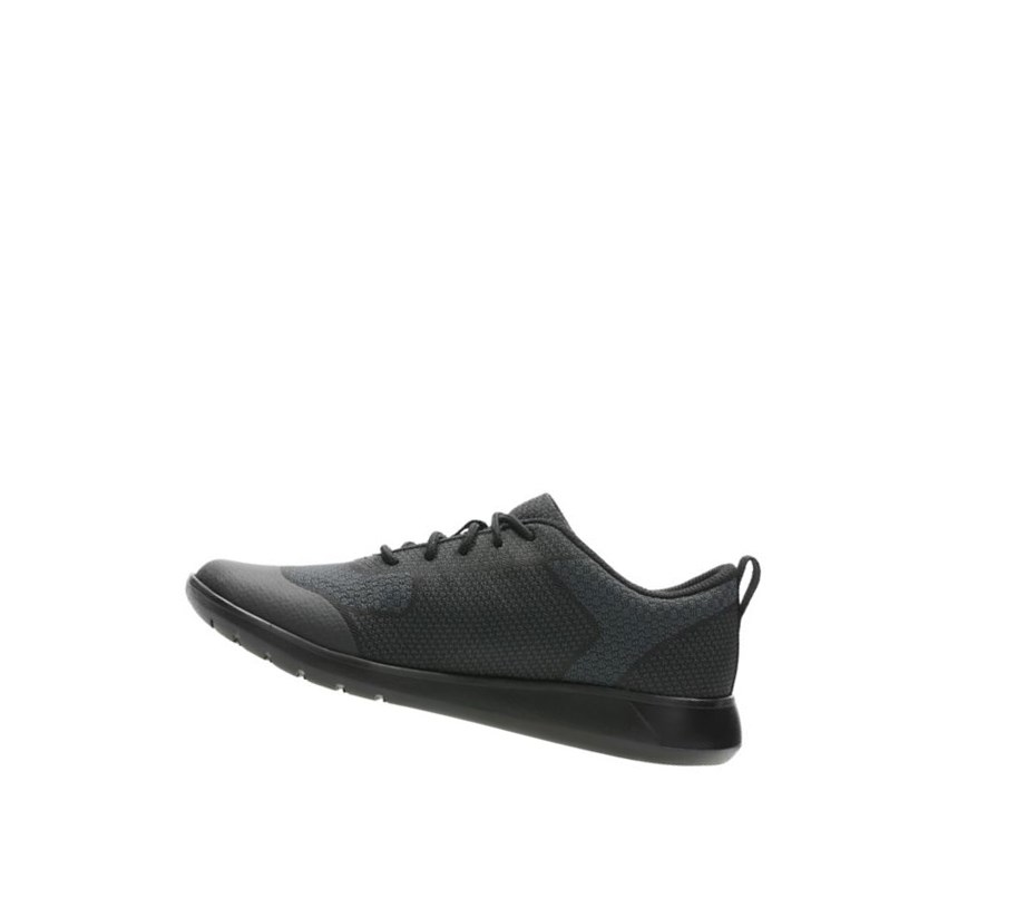 Trampki Clarks Scape Civic Chłopięce Czarne | LXKGYT983