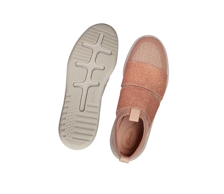 Trampki Clarks Sift Slip Damskie Skin | LXEUFQ590