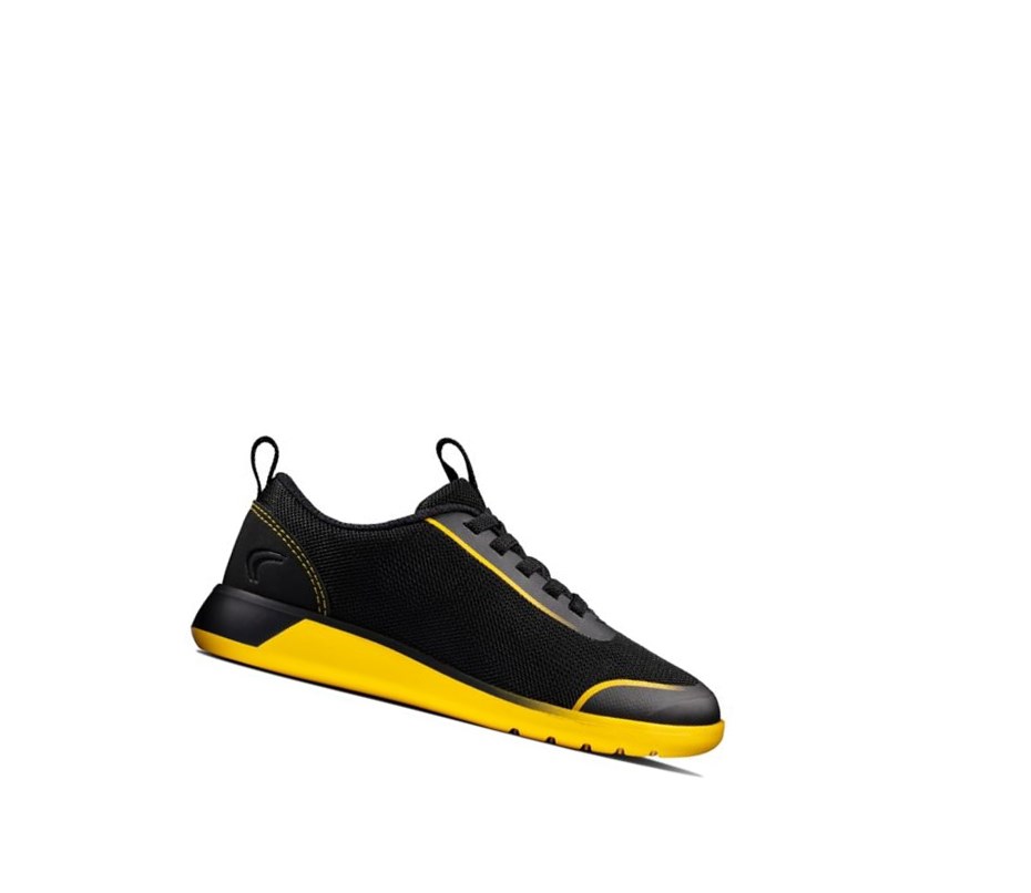 Trampki Clarks Suburb Spark Chłopięce Czarne Żółte | GEQJLN538